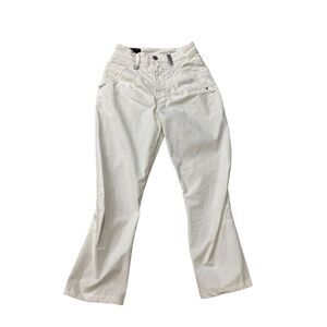 High Use By Claire Campbell Women's Tapered Trickster Pants Cream Size 4 NWT